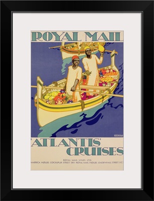 Poster advertising Royal Mail, 'Atlantis' Cruises, c.1930
