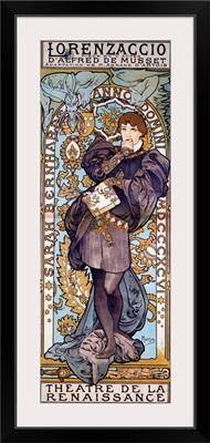 Poster For "Lorenzaccio" Alfred De Musset, With Sarah Bernhardt, Paris, 1896