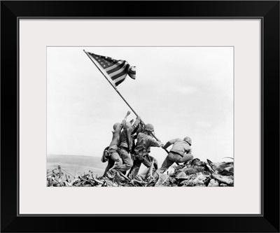 Raising The Flag On Iwo Jima, February 23, 1945