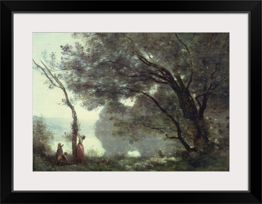 XIR57300 Recollections of Mortefontaine, 1864 (oil on canvas)  by Corot, Jean Baptiste Camille (1796-1875); 65x89 cm; Louv...