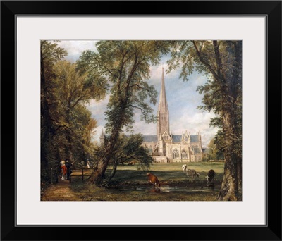Salisbury Cathedral From The Bishop's Grounds, 1823-26