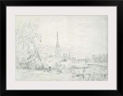 Salisbury Cathedral from the North West, 1829