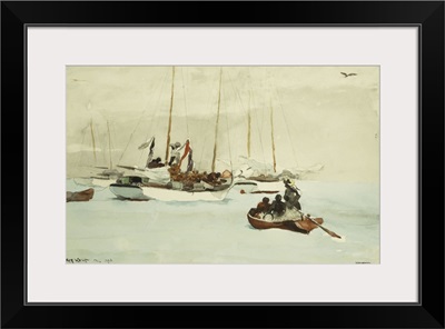 Schooners At Anchor, Key West, 1903