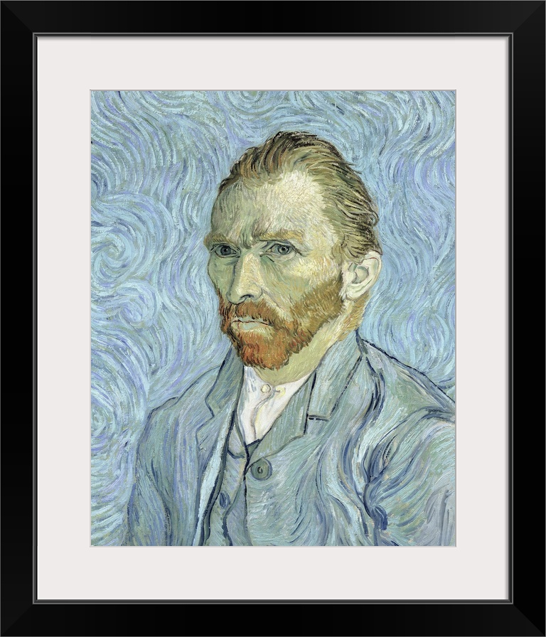XIR32212 Self portrait, 1889 (oil on canvas)  by Gogh, Vincent van (1853-90); 65x54.5 cm; Musee d'Orsay, Paris, France; Gi...