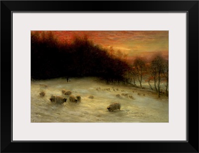 Sheep in a Winter Landscape