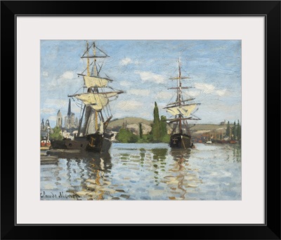 Ships Riding On The Seine At Rouen, 1872- 73