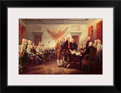 Signing the Declaration of Independence, 4th July 1776, c.1817