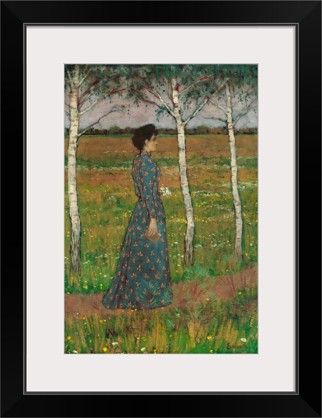 XKH141371 Spring (oil on canvas)  by Eckmann, Otto (1865-1902); 60x42 cm; Hamburger Kunsthalle, Hamburg, Germany; German, ...