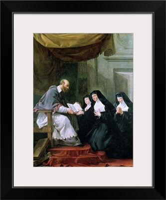 St. Francois de Sales Giving the Rule of the Visitation to St. Jeanne de Charity