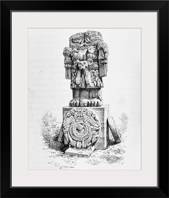 Statue of the Goddess Coatlicue, from 'The Ancient Cities of the New World,' 1887