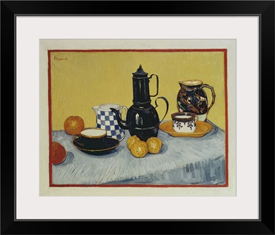 Still Life With Blue Enamel Coffeepot, Earthenware And Fruit, 1888