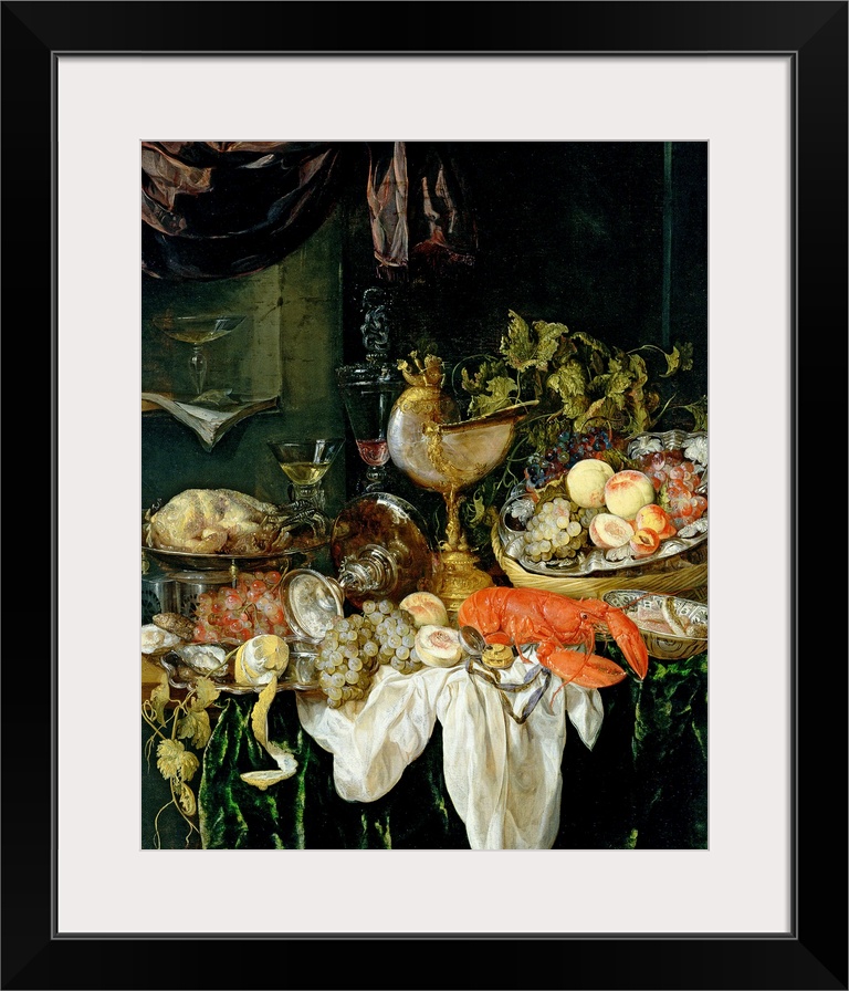 BAL74589 Still Life with Fruit (oil on canvas)  by Beyeren, Abraham Hendricksz van (1620/1-91); 125.7x108 cm; Michaelis Co...