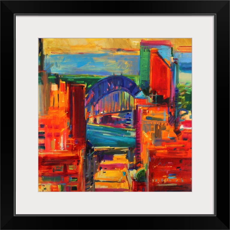 Sydney Harbour Bridge, 2012, originally oil on canvas.