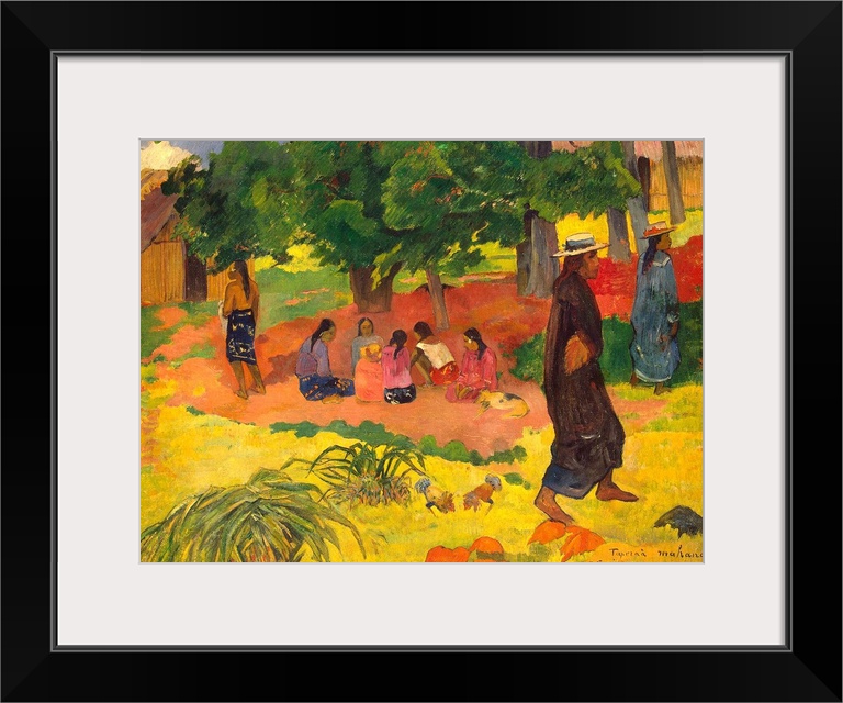 BAL385517 Taperaa Mahana, 1892 (oil on canvas)  by Gauguin, Paul (1848-1903); Hermitage, St. Petersburg, Russia; French, o...