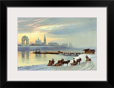 The Angara Embankment in Irkutsk by Nikolai Florianovich Dobrovolsky, 1886