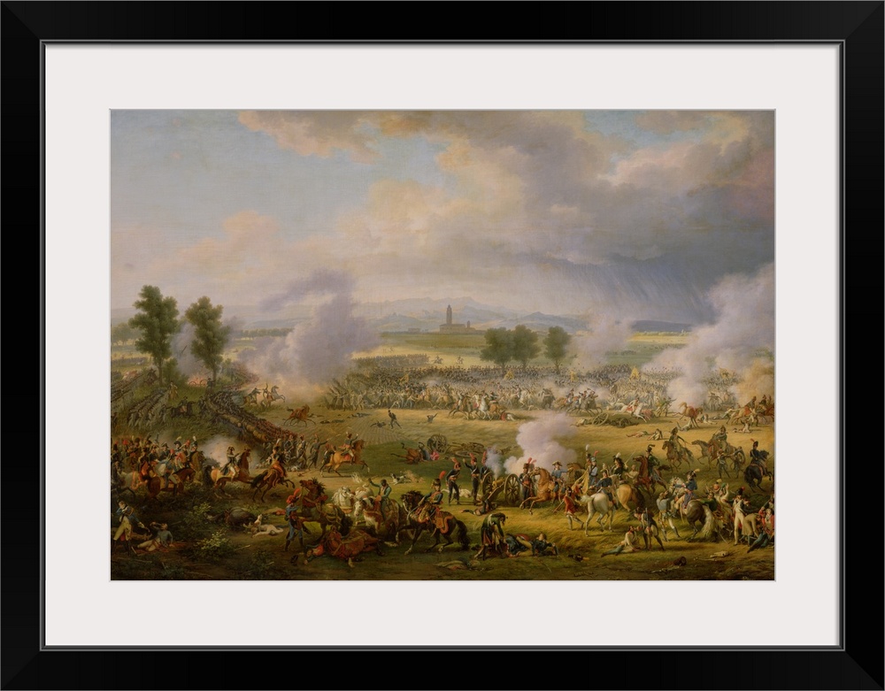 XIR28336 The Battle of Marengo, 14th June 1800, 1801 (oil on canvas)  by Lejeune, Louis (1775-1848); 180x250 cm; Chateau d...