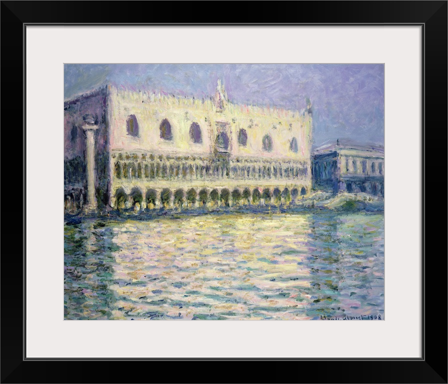 BAL76419 The Ducal Palace, Venice, 1908  by Monet, Claude (1840-1926); oil on canvas; 73x82.4 cm; Galerie Daniel Malingue,...