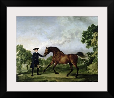 The Duke of Ancasters bay stallion Blank, held by a groom, c.1762 5