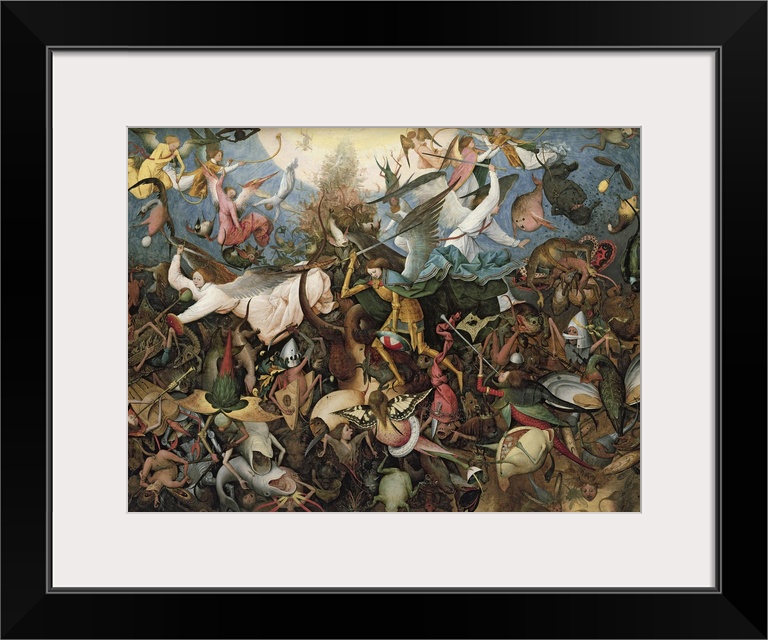 XIR74037 The Fall of the Rebel Angels, 1562 (oil on panel)  by Bruegel, Pieter the Elder (c.1525-69); 117x162 cm; Musees R...