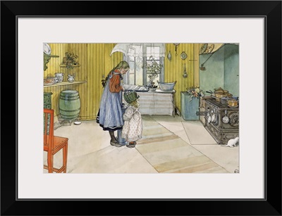 The Kitchen, from 'A Home' series, c.1895