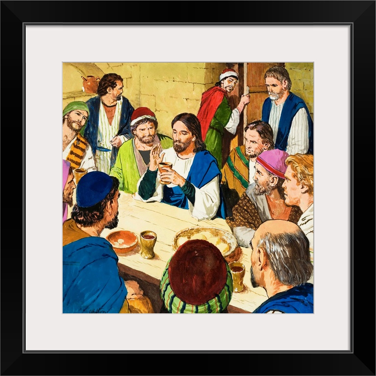 The Amazing Love of Jesus: The Last Supper. Original artwork for illustration on p9 of Treasure issue no 245.