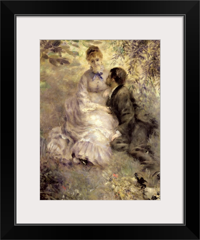 The Lovers, c.1875 (oil on canvas)  by Renoir, Pierre Auguste (1841-1919); Narodni Galerie, Prague, Czech Republic; French...