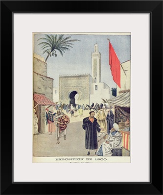 The Moroccan Pavilion at the Universal Exhibition of 1900, Paris, illustration