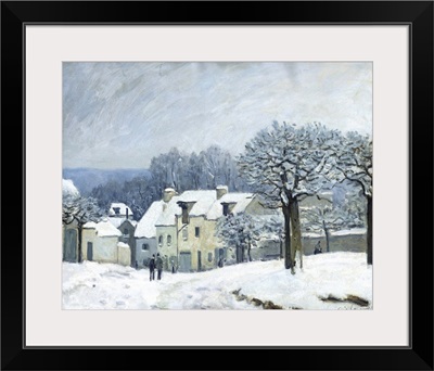 The Place du Chenil at Marly le Roi, Snow, 1876