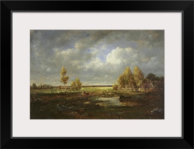 The Pond Near The Road, Farm In Le Berry, C.1845-48