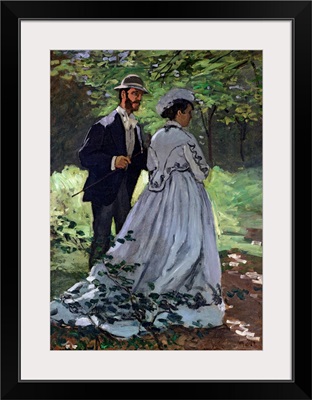 The Promenaders, or Bazille and Camille, 1865