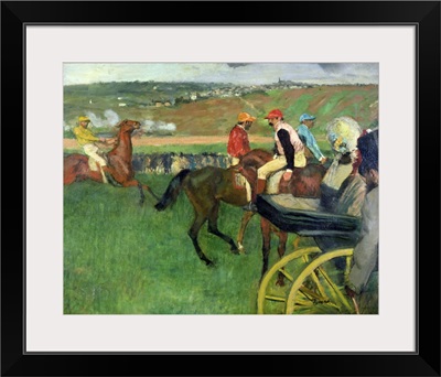 The Race Course Amateur Jockeys near a Carriage, c.1876 87