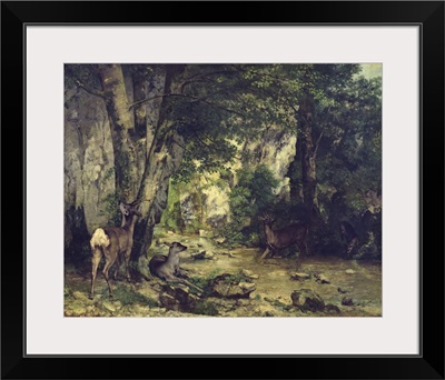 The Return Of The Deer To The Stream At Plaisir-Fontaine, 1866