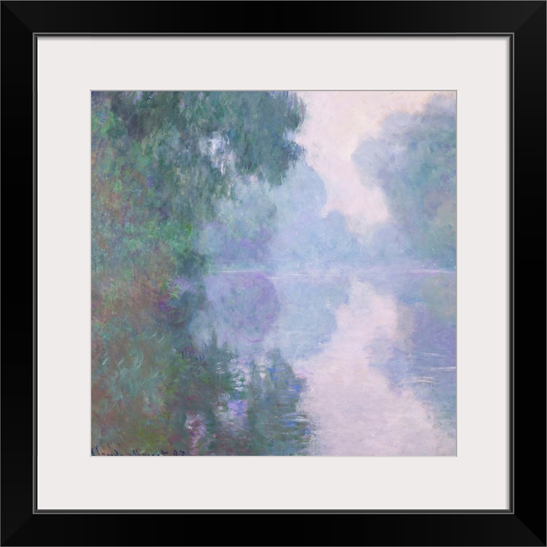 The Seine at Giverny, Morning Mists, 1897 (originally oil on canvas) by Monet, Claude (1840-1926)
