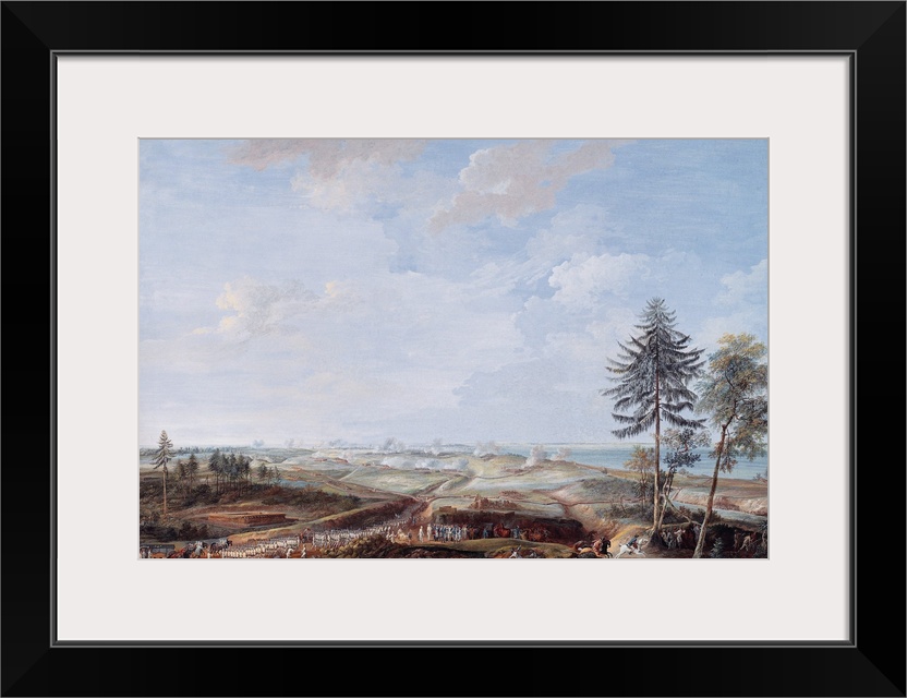 XIR86113 The Siege of Yorktown in 1781, 1784 (oil on canvas); by Blarenberghe, Louis Nicolas van (1716-94); 59x94 cm; Chat...