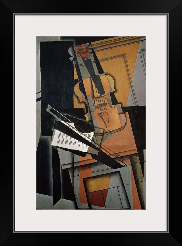 XIR194736 The Violin, 1916 (oil on panel)  by Gris, Juan (1887-1927); 116.5x73 cm; Kunstmuseum, Basel, Switzerland; Giraud...