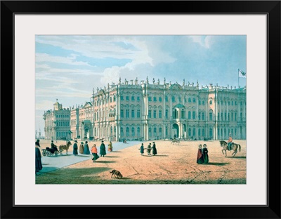 The Winter Palace as seen from Palace Passage, St. Petersburg, c.1840