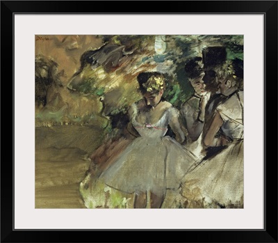 Three Dancers in the Wings, c.1880-85
