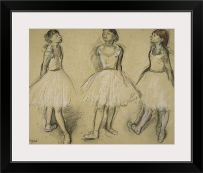 Three Studies of a Dancer in Fourth Position, 1879-80