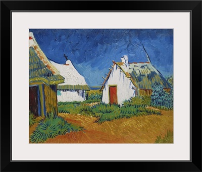 Three White Cottages In Saintes-Maries, 1888