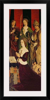 Triptych of Moses and the Burning Bush, right panel depicting Jeanne de Laval