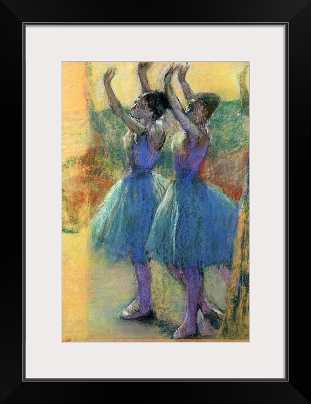 XIR41131 Two Blue Dancers (pastel on paper)  by Degas, Edgar (1834-1917); 75x49 cm; Van der Heydt Museum, Wuppertal, Germa...