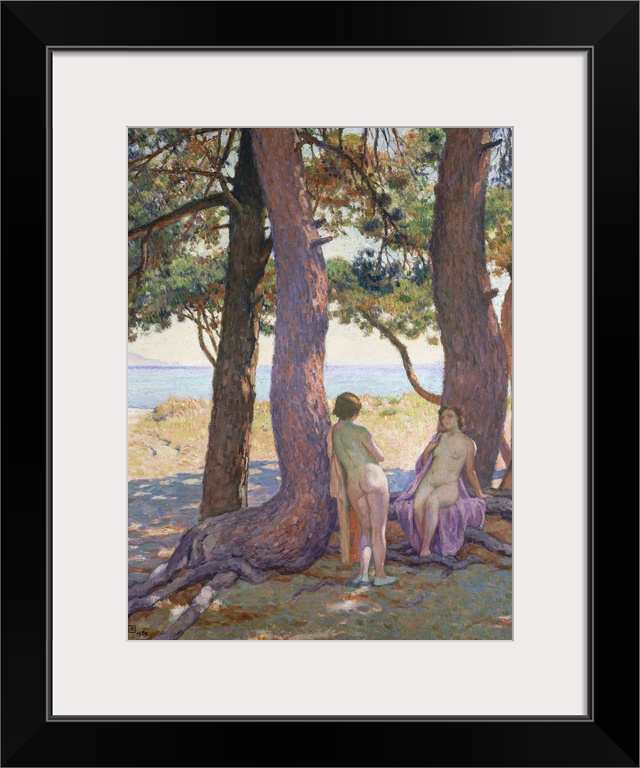 Two Nudes under Pine-Trees