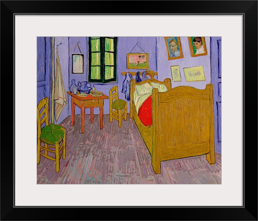 XIR16611 Van Gogh's Bedroom at Arles, 1889 (oil on canvas)  by Gogh, Vincent van (1853-90); 57.5x74 cm; Musee d'Orsay, Par...