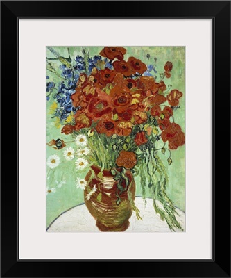 Vase With Cornflowers And Poppies, 1890