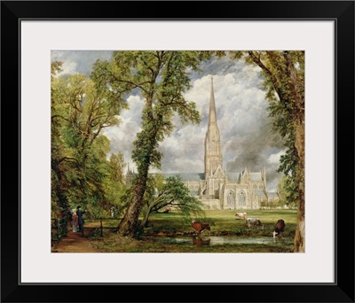 View of Salisbury Cathedral from the Bishop's Grounds,