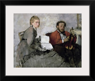 Violinist And Young Woman, 1871