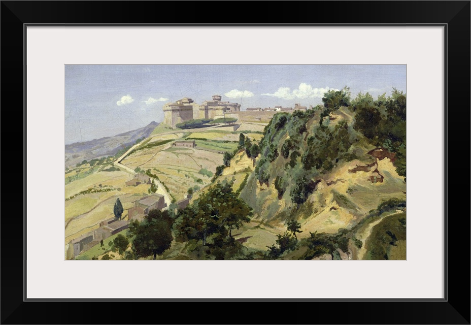 XIR159238 Volterra, 1834 (oil on canvas)  by Corot, Jean Baptiste Camille (1796-1875); 47x82 cm; Louvre, Paris, France; Fr...