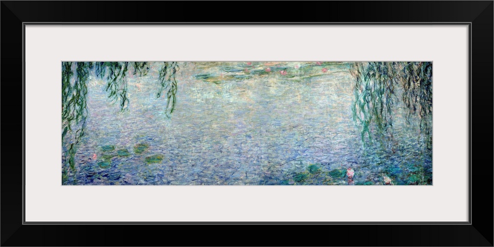 Wide panoramic canvas from the Impressionist masteros series of paintings from Giverny.