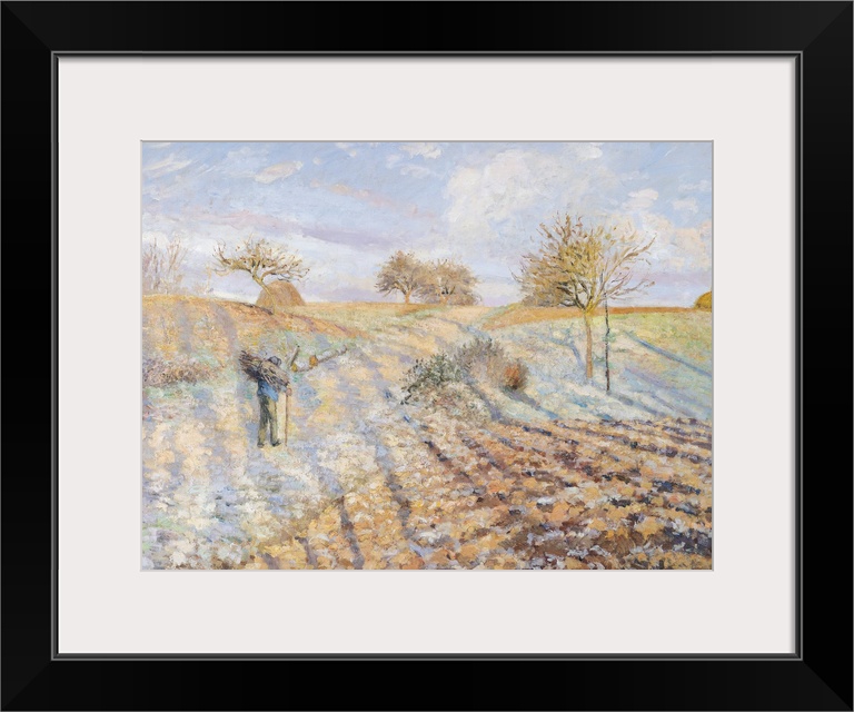 XIR19979 White Frost, 1873 (oil on canvas)  by Pissarro, Camille (1831-1903); 65x95 cm; Musee d'Orsay, Paris, France; Gira...