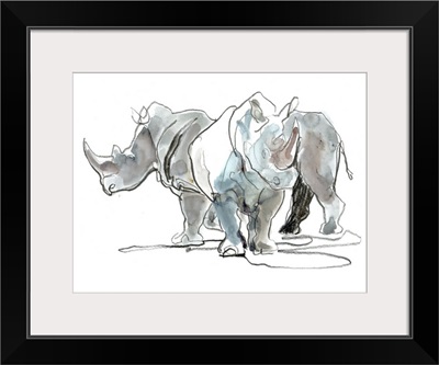 White Rhinos, Mount Etjo, 2020